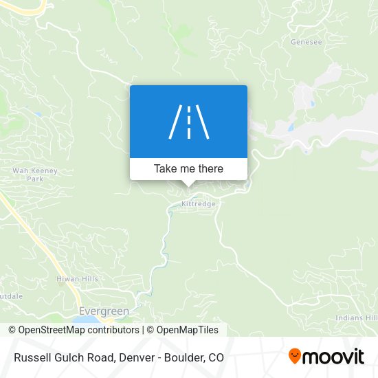 Russell Gulch Road map