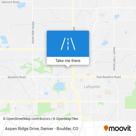 Mapa de Aspen Ridge Drive