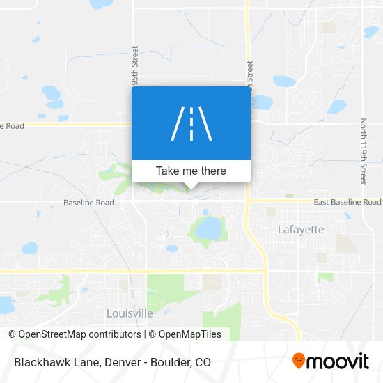 Blackhawk Lane map