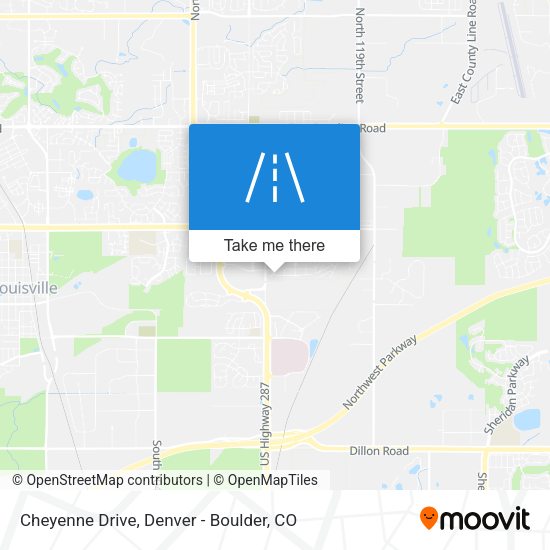Mapa de Cheyenne Drive