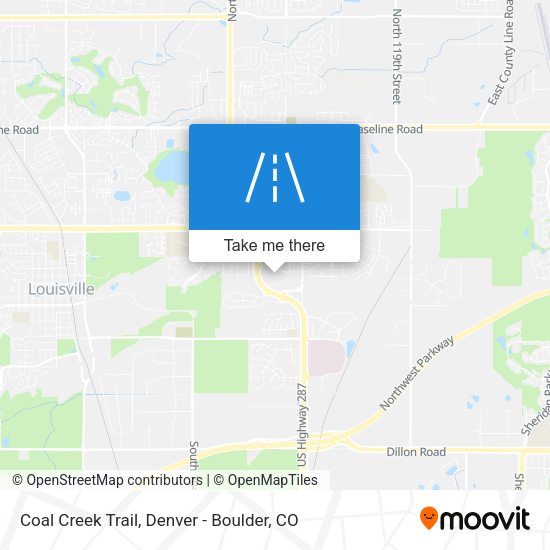 Coal Creek Trail map