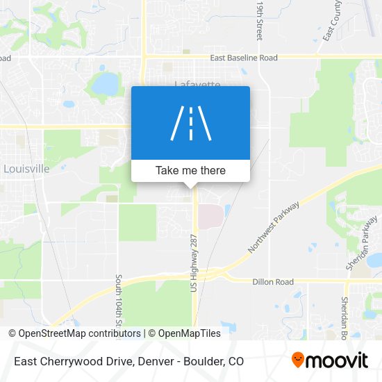 East Cherrywood Drive map