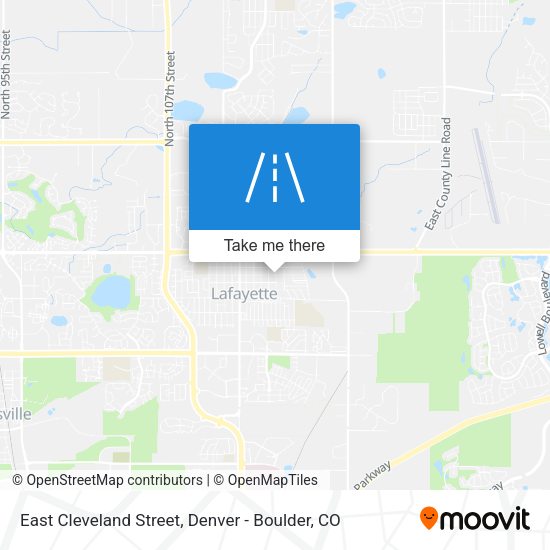 Mapa de East Cleveland Street