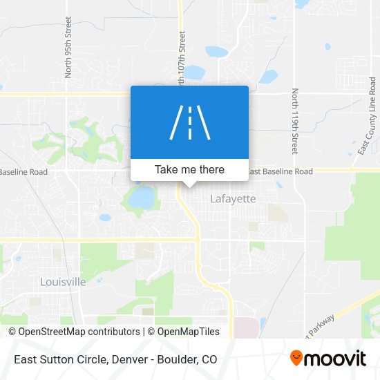 Mapa de East Sutton Circle