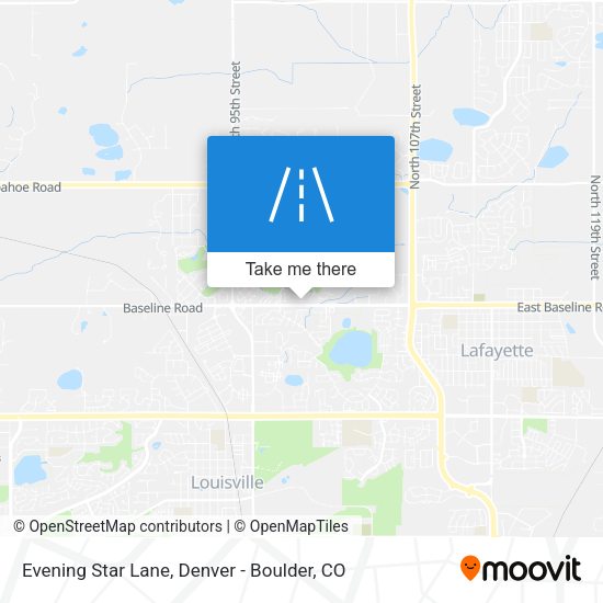 Evening Star Lane map