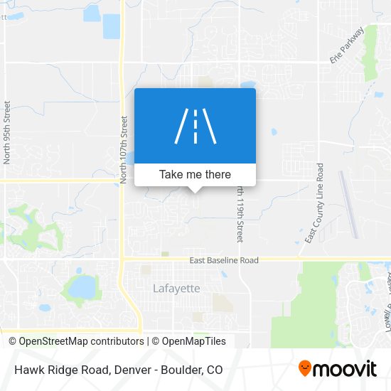 Mapa de Hawk Ridge Road