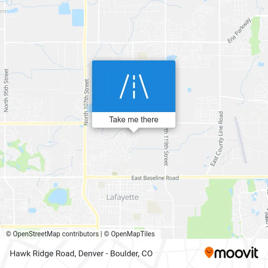 Hawk Ridge Road map