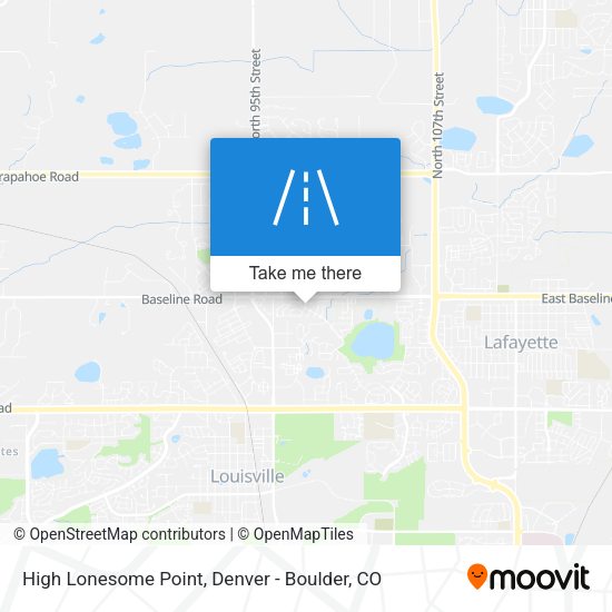 High Lonesome Point map