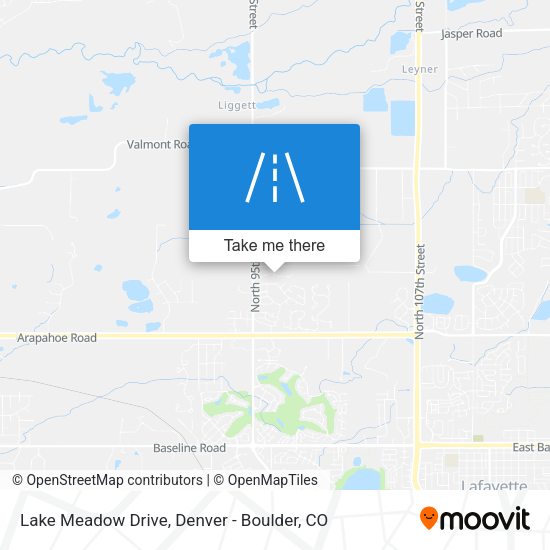 Lake Meadow Drive map