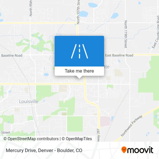 Mercury Drive map