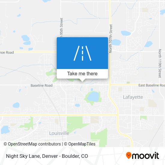 Night Sky Lane map