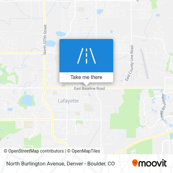 Mapa de North Burlington Avenue