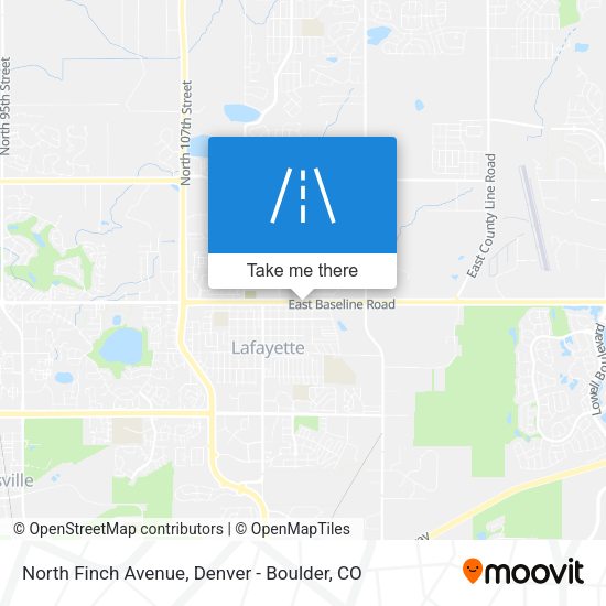 Mapa de North Finch Avenue