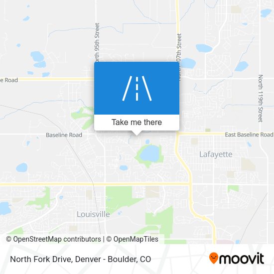 North Fork Drive map