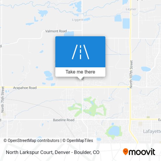 North Larkspur Court map