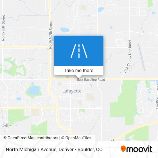 North Michigan Avenue map