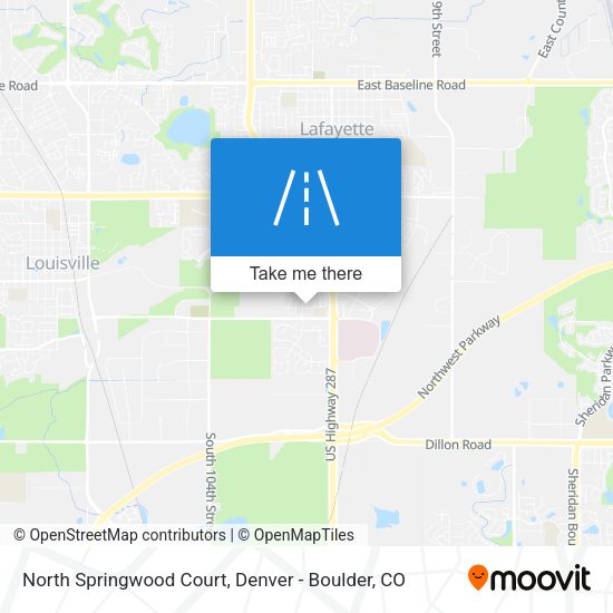 Mapa de North Springwood Court