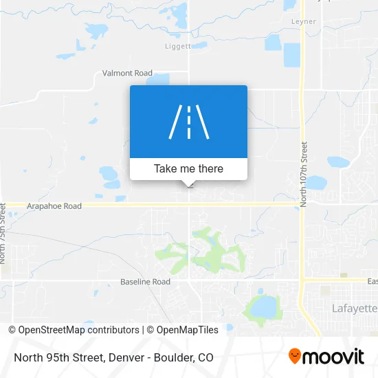 North 95th Street map