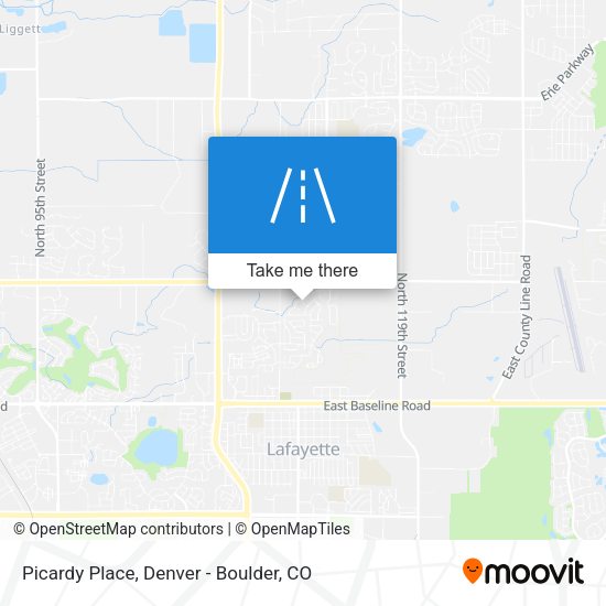 Picardy Place map