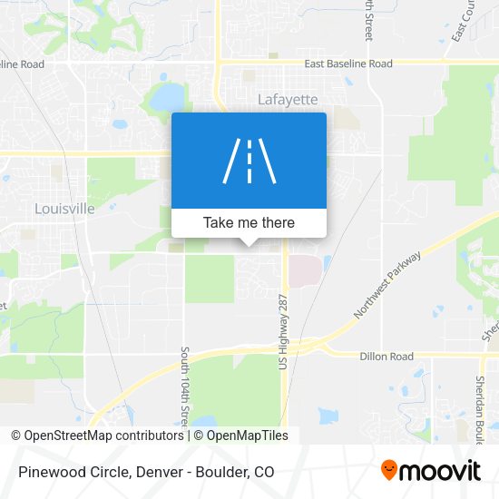 Pinewood Circle map