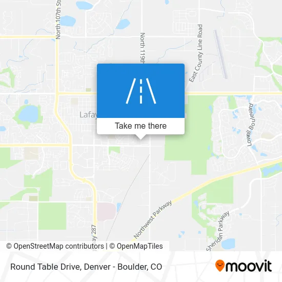 Round Table Drive map