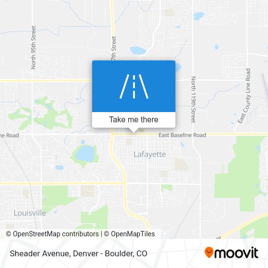 Mapa de Sheader Avenue