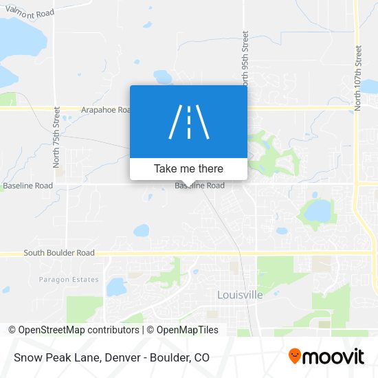 Snow Peak Lane map
