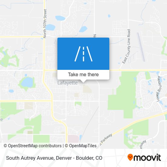 South Autrey Avenue map