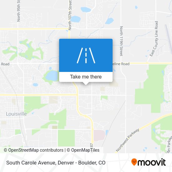 Mapa de South Carole Avenue