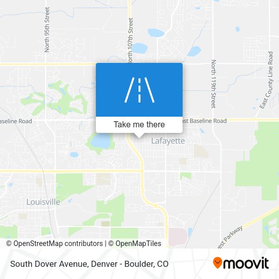 South Dover Avenue map