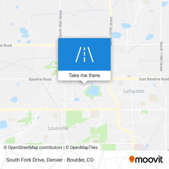 South Fork Drive map