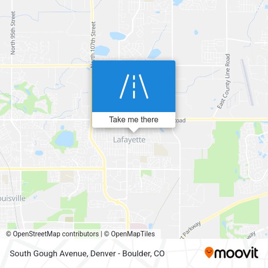 South Gough Avenue map