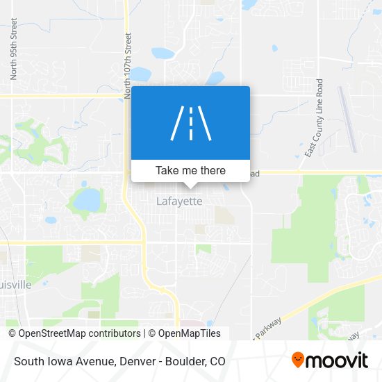 South Iowa Avenue map