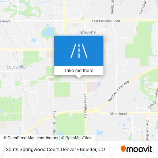 South Springwood Court map