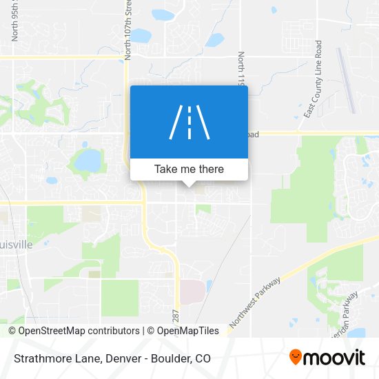 Strathmore Lane map