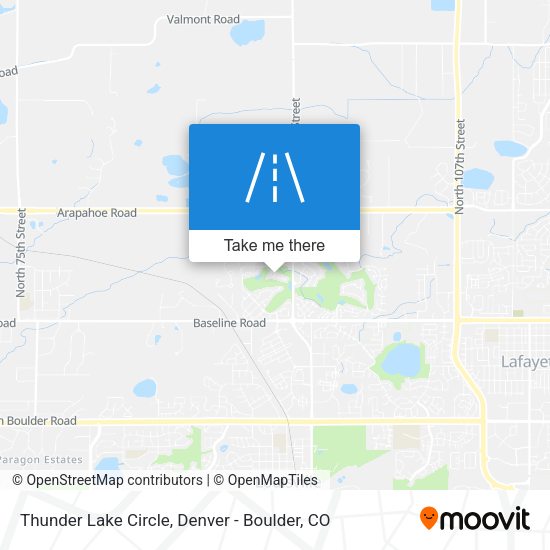 Thunder Lake Circle map