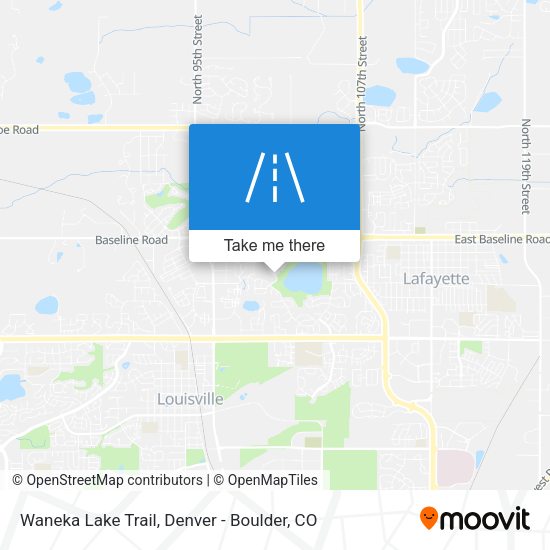 Waneka Lake Trail map