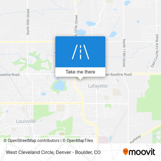West Cleveland Circle map