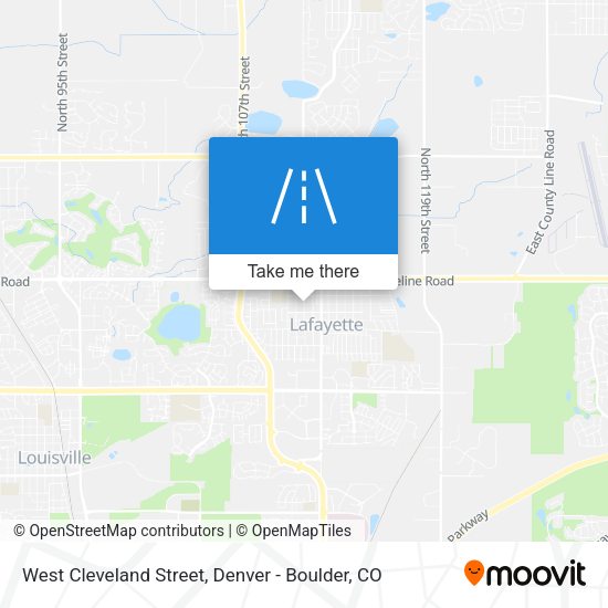 West Cleveland Street map
