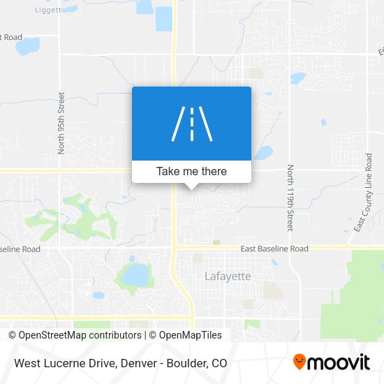Mapa de West Lucerne Drive