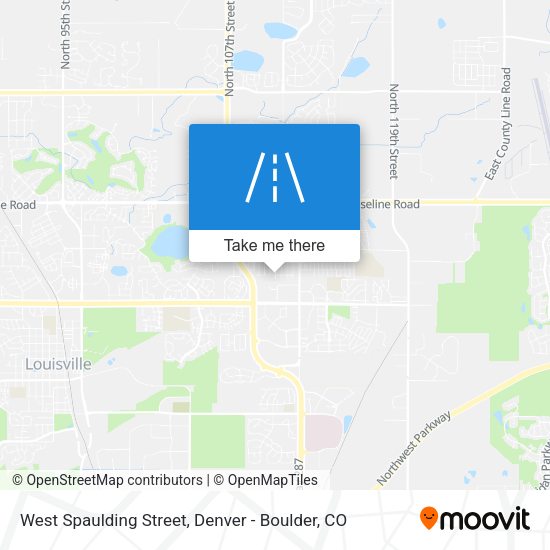 West Spaulding Street map
