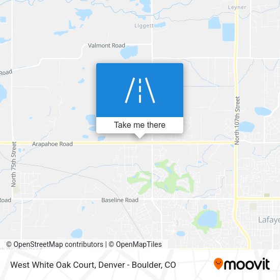 Mapa de West White Oak Court