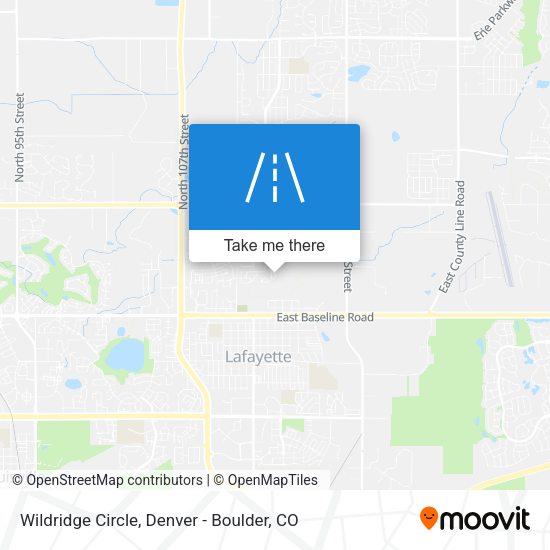 Wildridge Circle map