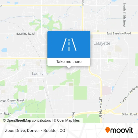 Zeus Drive map