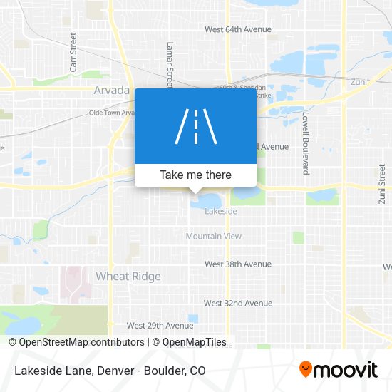 Lakeside Lane map