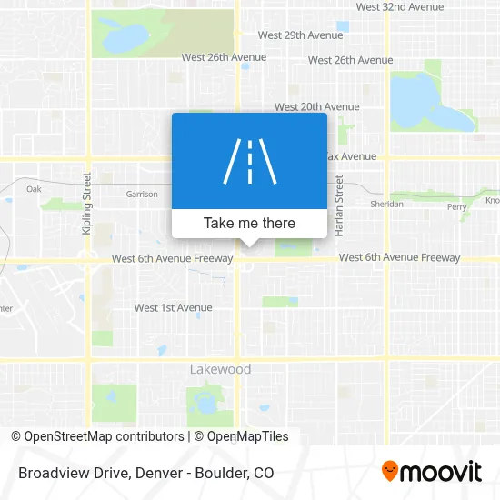 Broadview Drive map