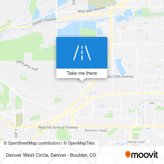 Denver West Circle map