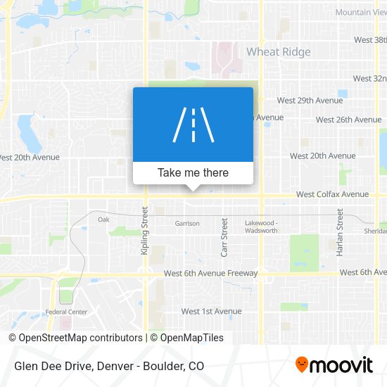 Glen Dee Drive map