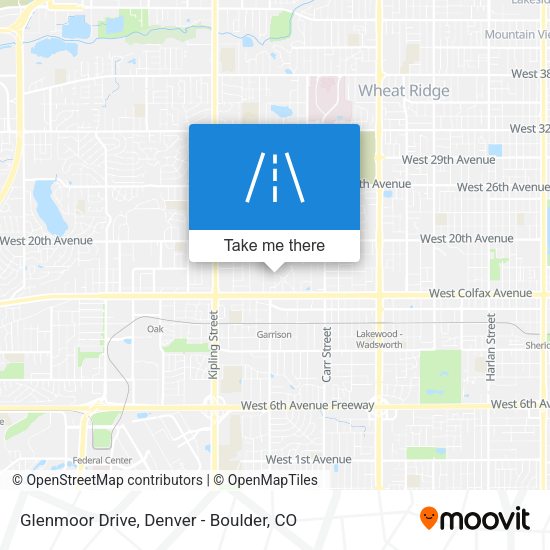 Glenmoor Drive map