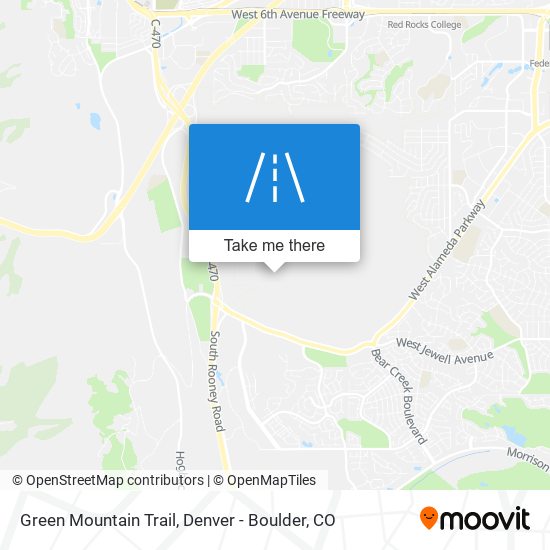 Green Mountain Trail map